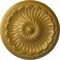 Ekena Millwork Flower Spiral Ceiling Medallion (Fits Canopies up to 2"), 12 1/4"OD x 2 1/4"P, Pharaohs Gold CM12FLPGS - alternate 1